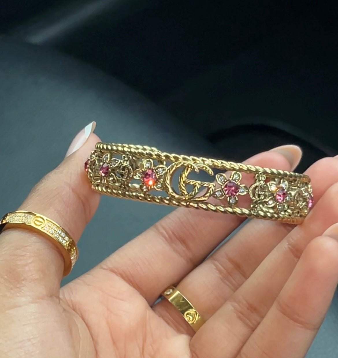 Double G Chunky Bangle