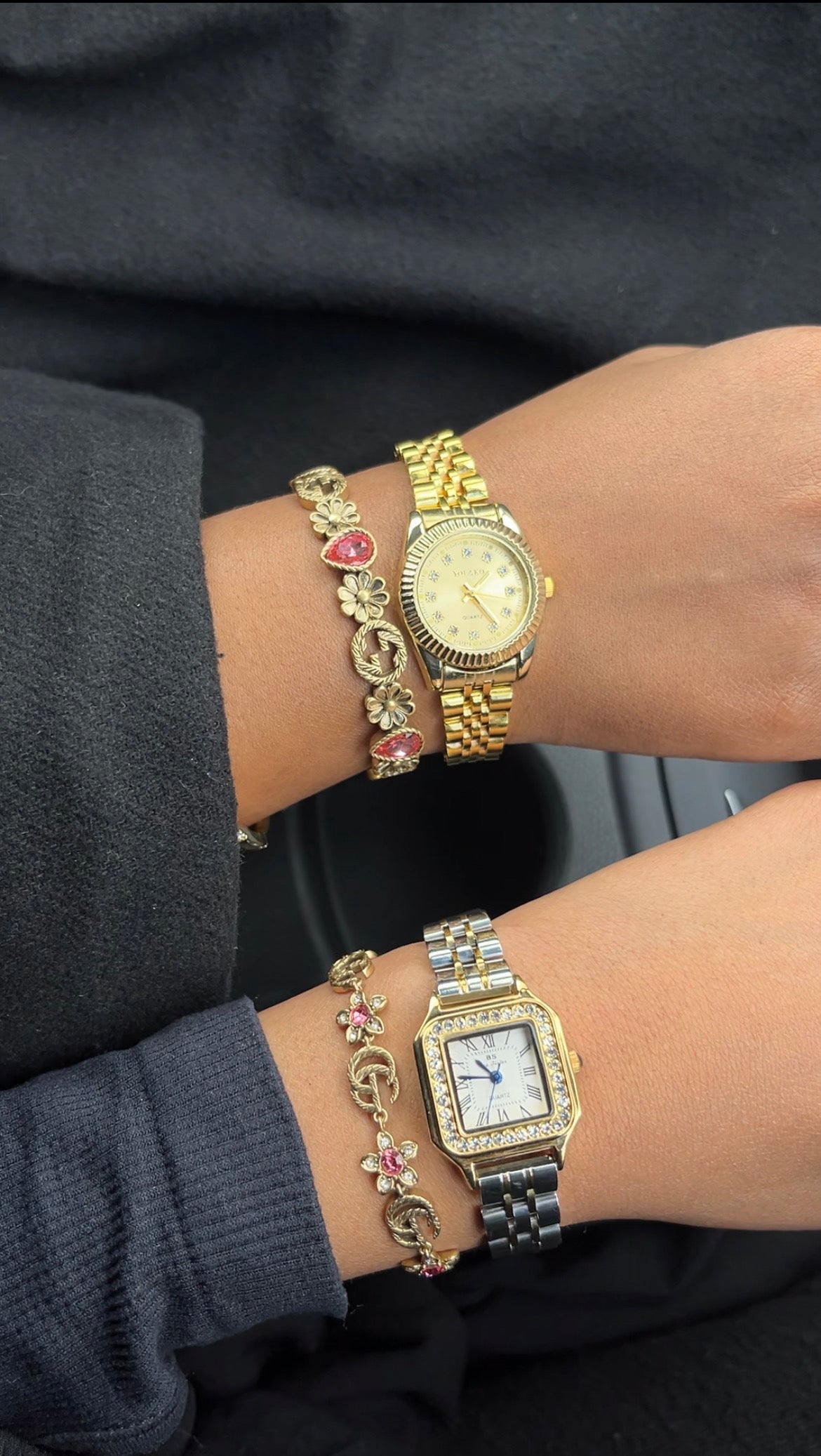 Diamonte Luxury Two Toned Watch