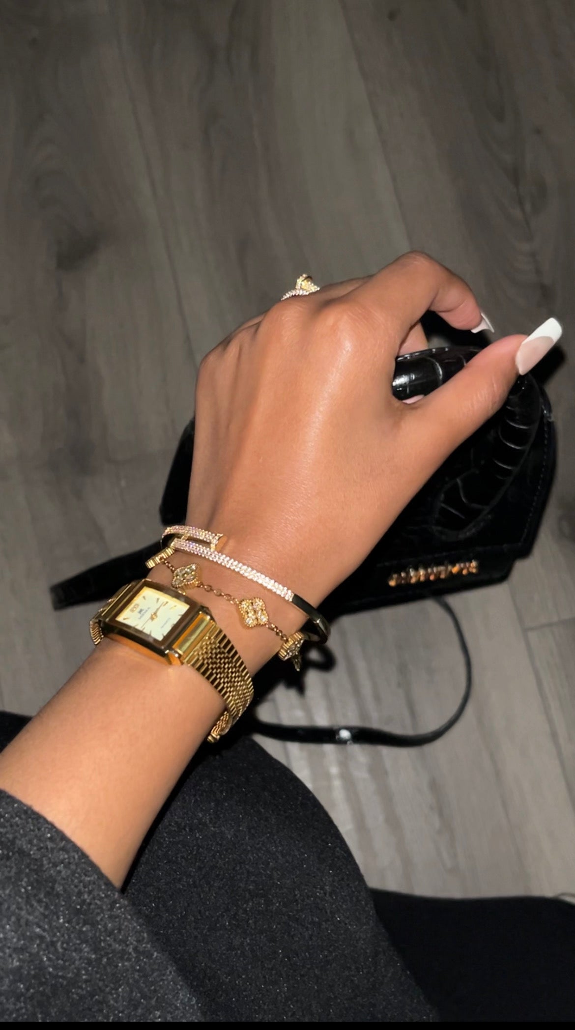 Diamonte clover Gold