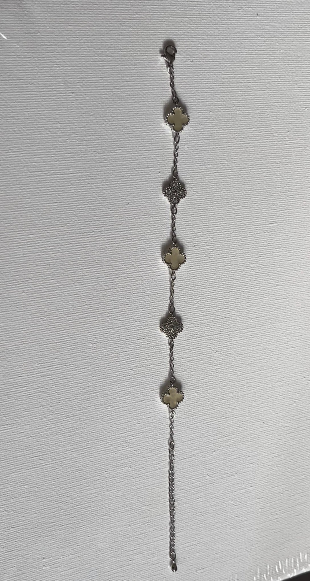 Crystal Silver Mini Clover
